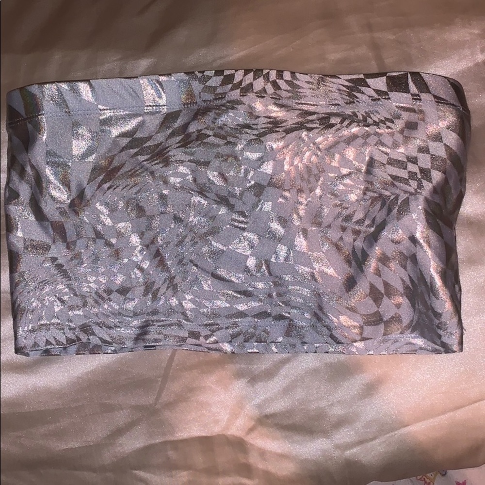 Metallic crop top